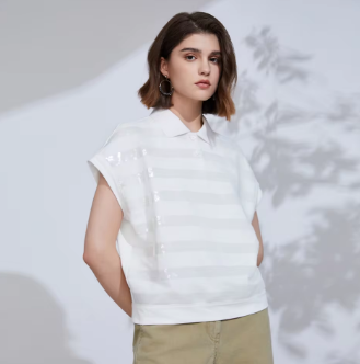 K2363X High Quality Cotton Summer Blouse Ladies Clothes Luxury Women's Clothing Shirts